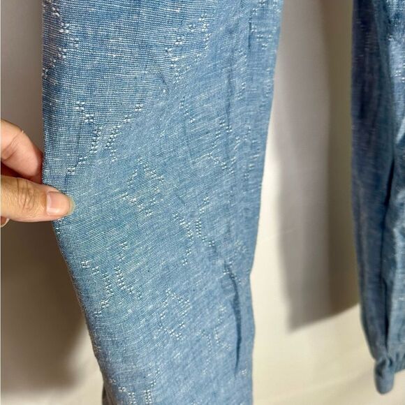 Patagonia Island Hemp Beach Blue Joggers Drawstring Lounge Baggy Pants Size S - Picture 11 of 15
